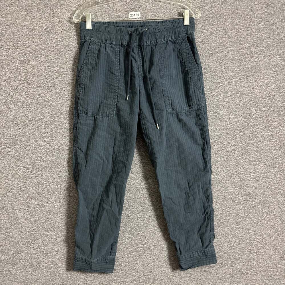 $265 James Perse Lose Angeles Women's Size 1 Blue Green Mixed Media Crop Pants